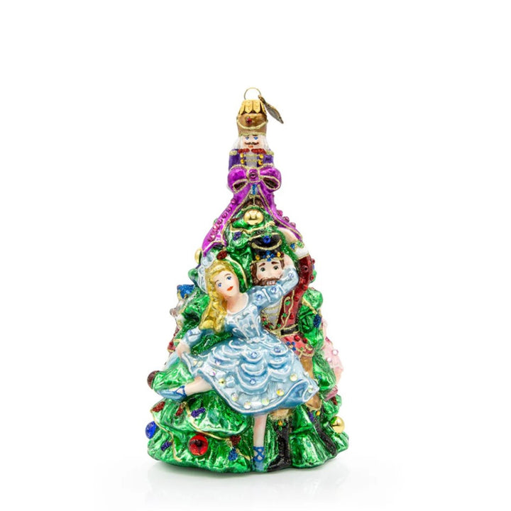 Clara And The Nutcracker Glass Ornament