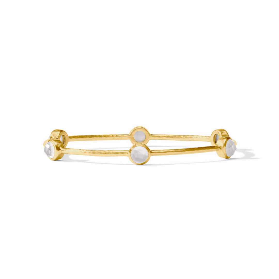 Milano Luxe Bangle In Iridescent Clear Crystal