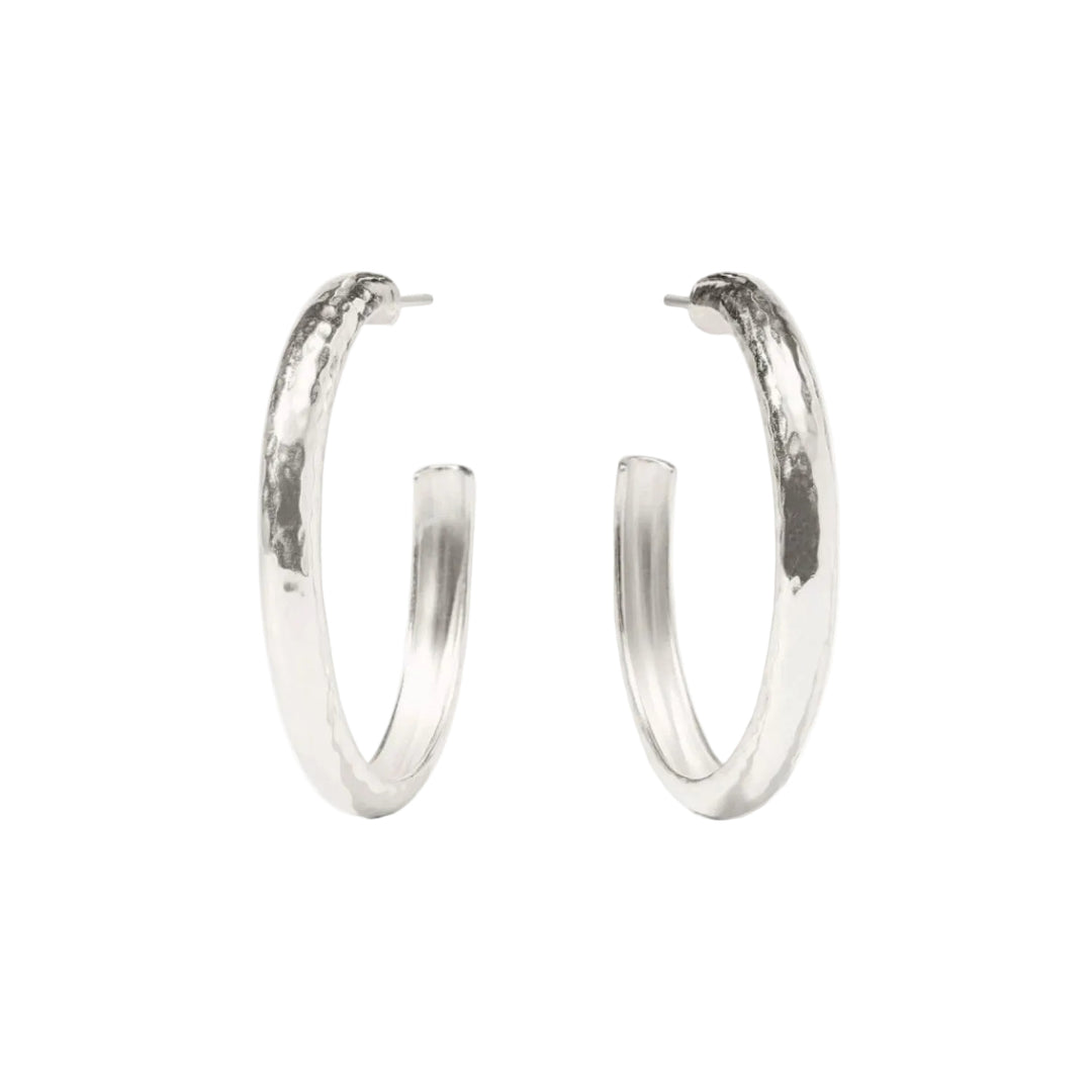 Silver Havana Hoop Large