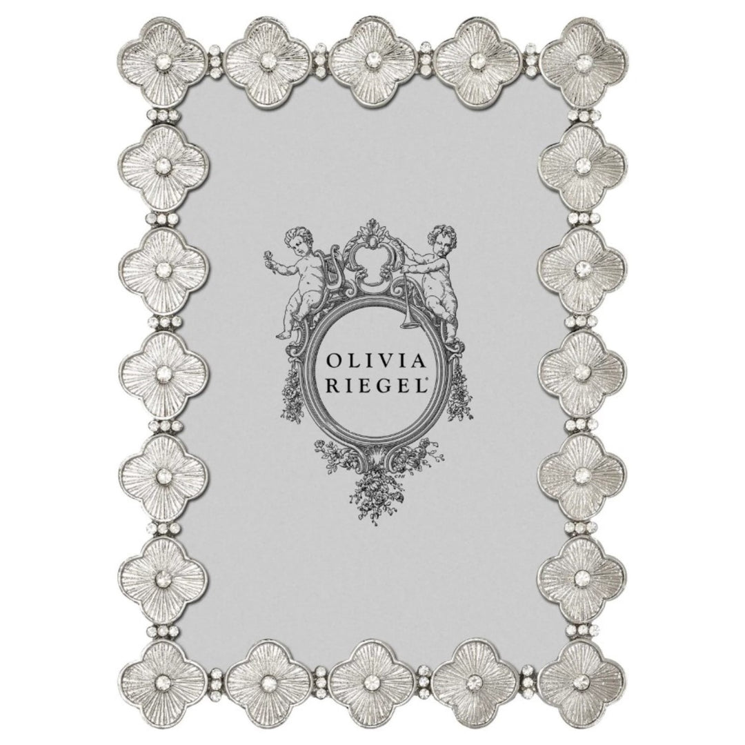 Silver Clover Picture Frame 4x6"