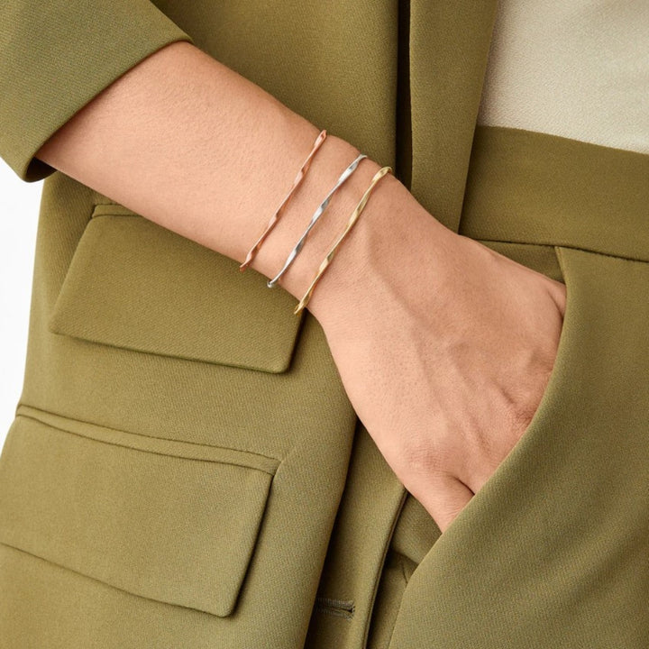 18K Yellow Gold Twisted Coil Bracelet