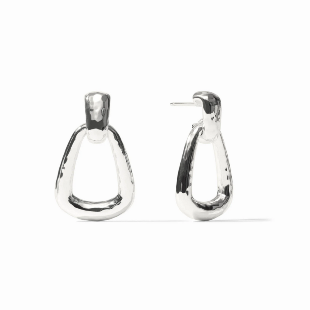 Silver Sahara Demi Doorknocker Earrings