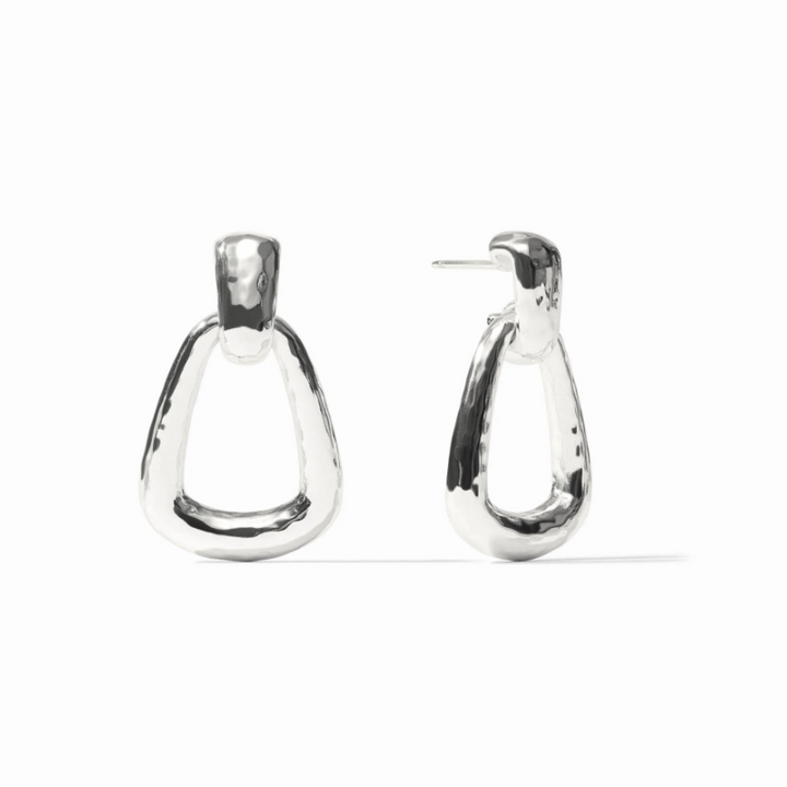 Silver Sahara Demi Doorknocker Earrings
