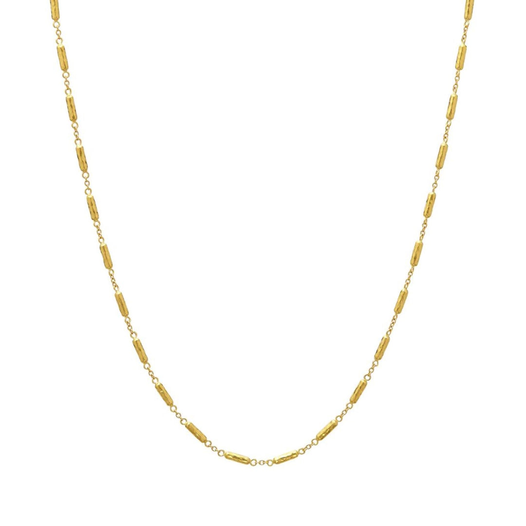 24K Gold Vertigo Tube Necklace