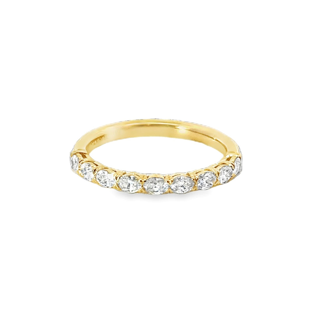 18K Gold 0.50ct Oval Diamond Petite Grand Aire Ring