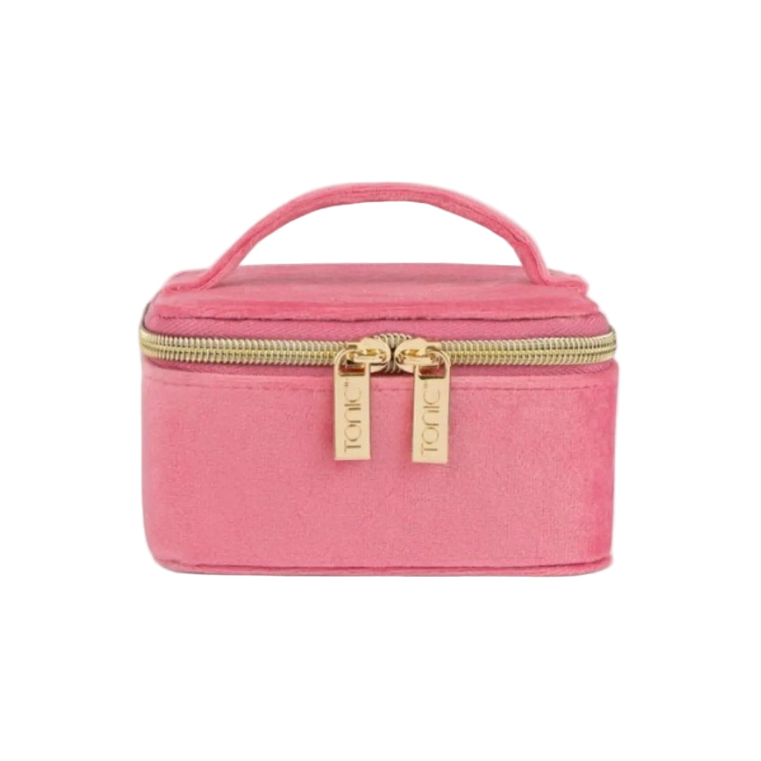 Tonic Luxe Velvet Coral Cube Jewelry Organizer