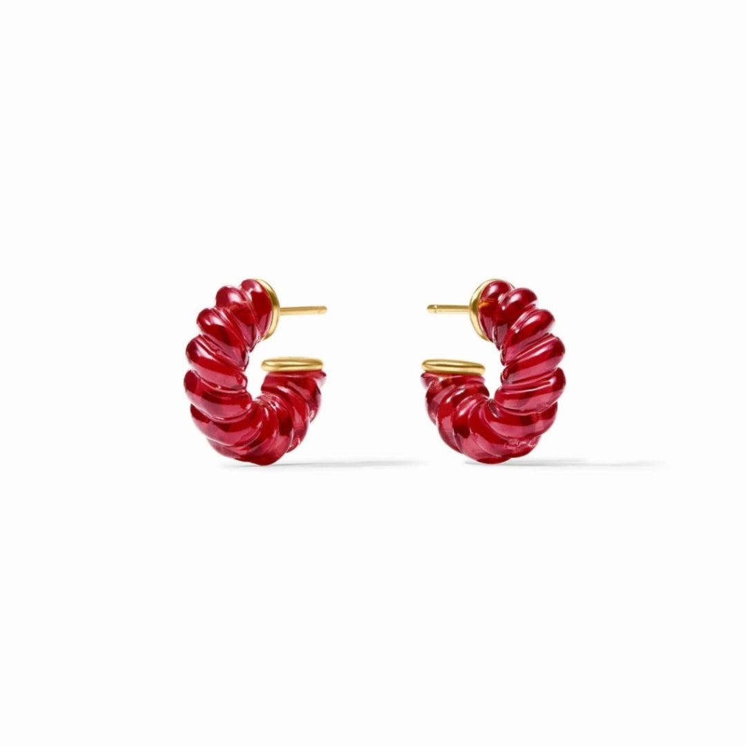Ravello Hoop In Cranberry - Medium