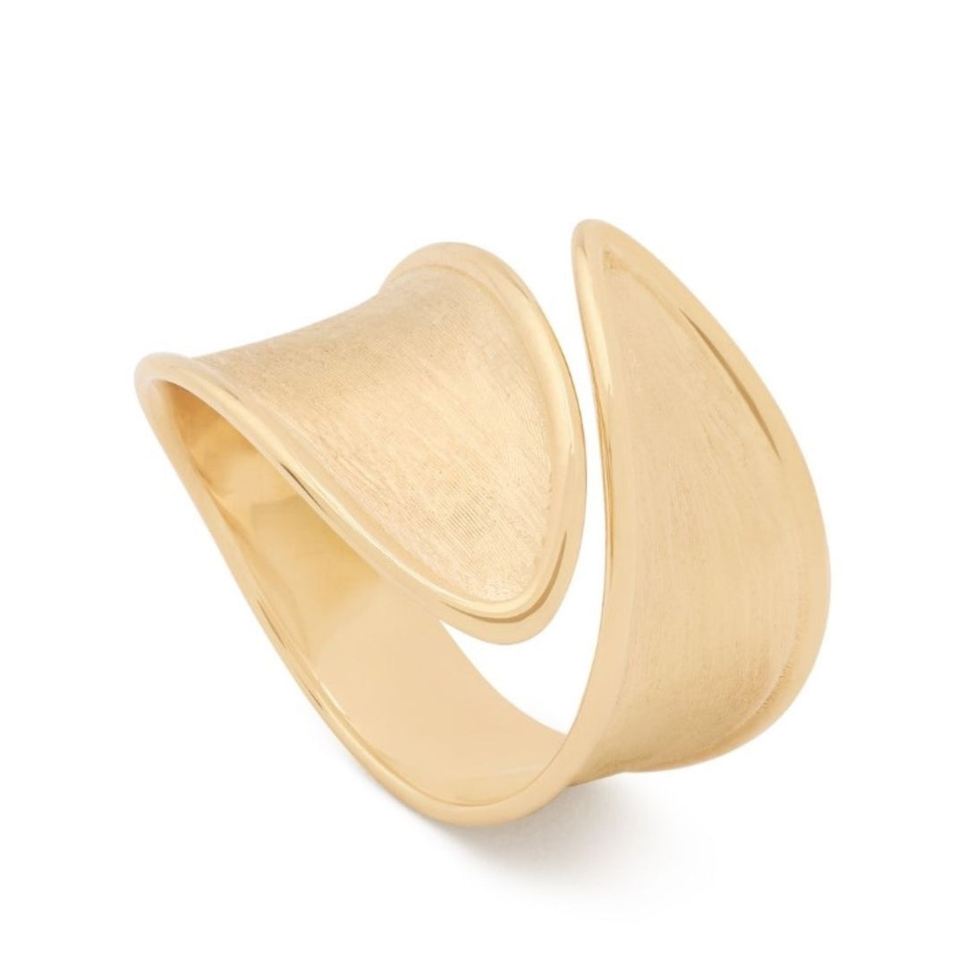 18K Lunaria Twist Ring - Size 7
