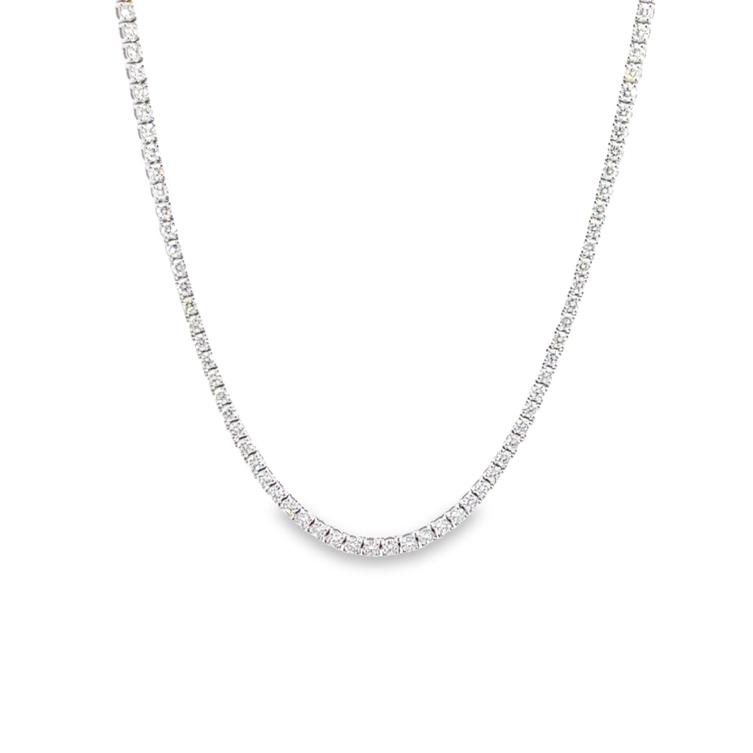 White Gold Diamond Tennis Necklace