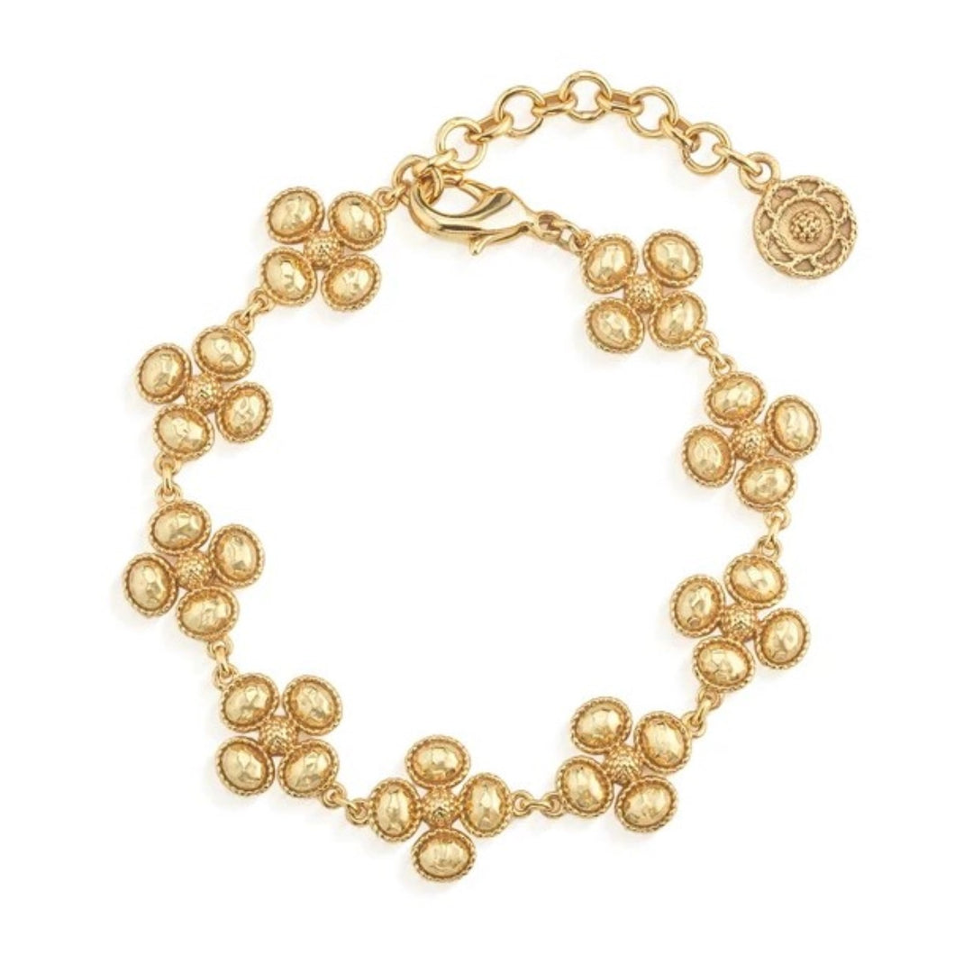 Berry Clover Linear Bracelet - 7-9"