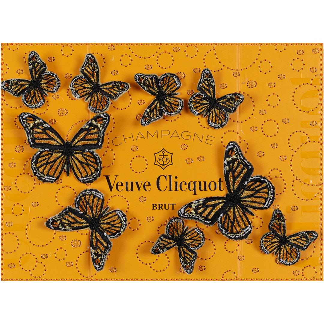 Veuve Clicquot Butterfly Swarm 8"x6"
