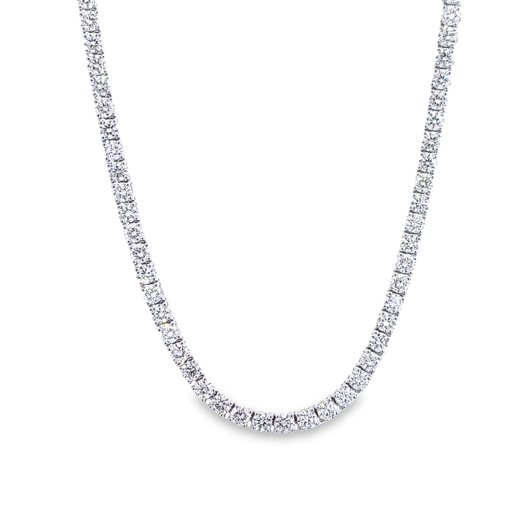 White Gold Diamond Tennis Necklace