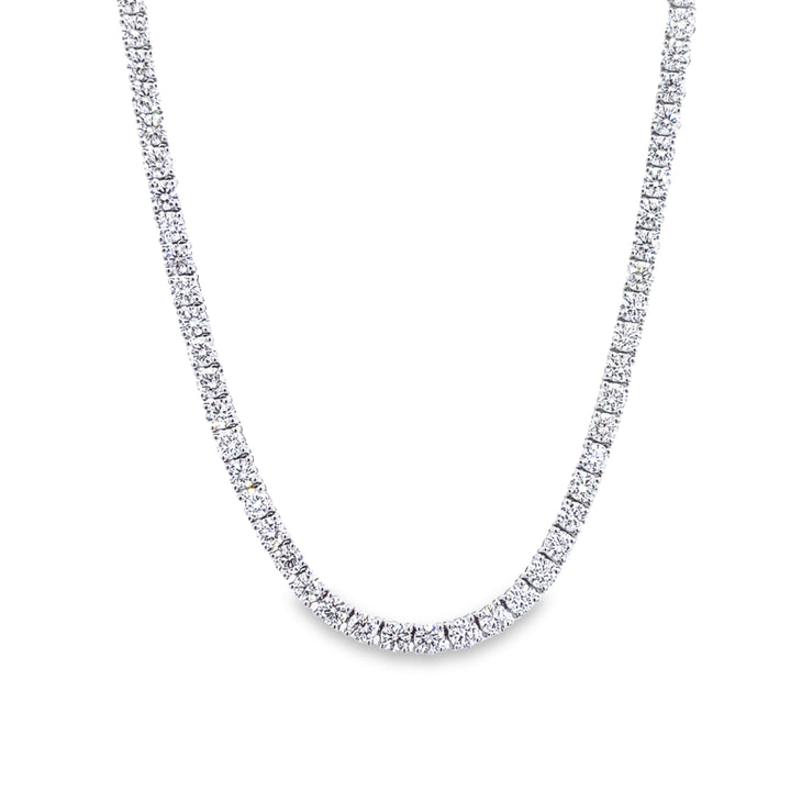 White Gold Diamond Tennis Necklace