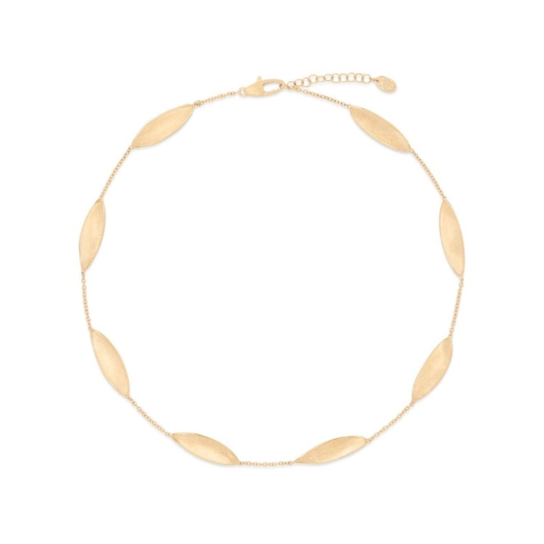 18K Lunaria Twist Necklace - 16.5"