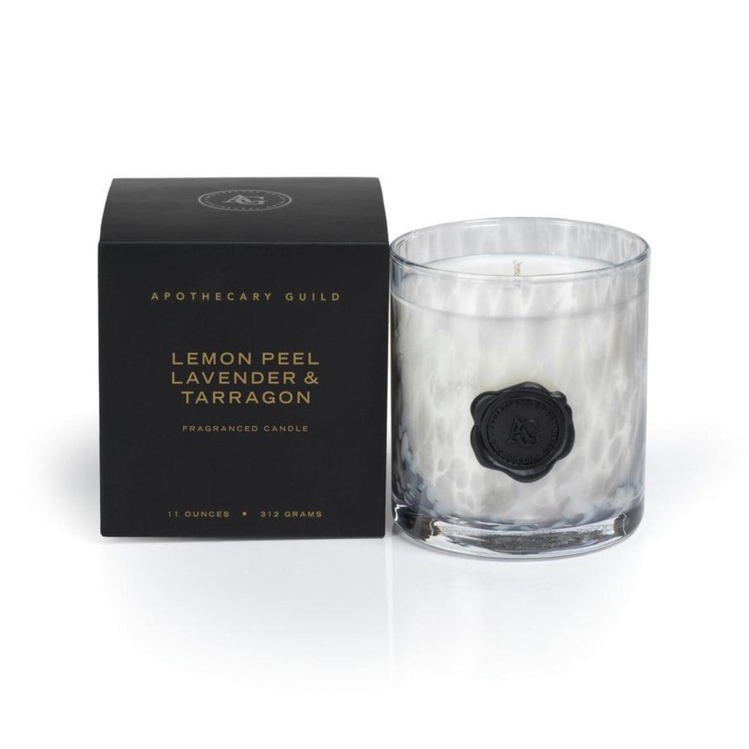 Zodax Apothecary Guild Candle - Lemon Peel, Lavender & Tarragon Scent