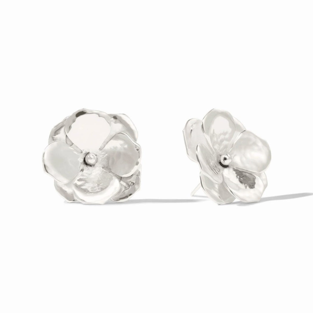 Silver Bloom Statement Stud