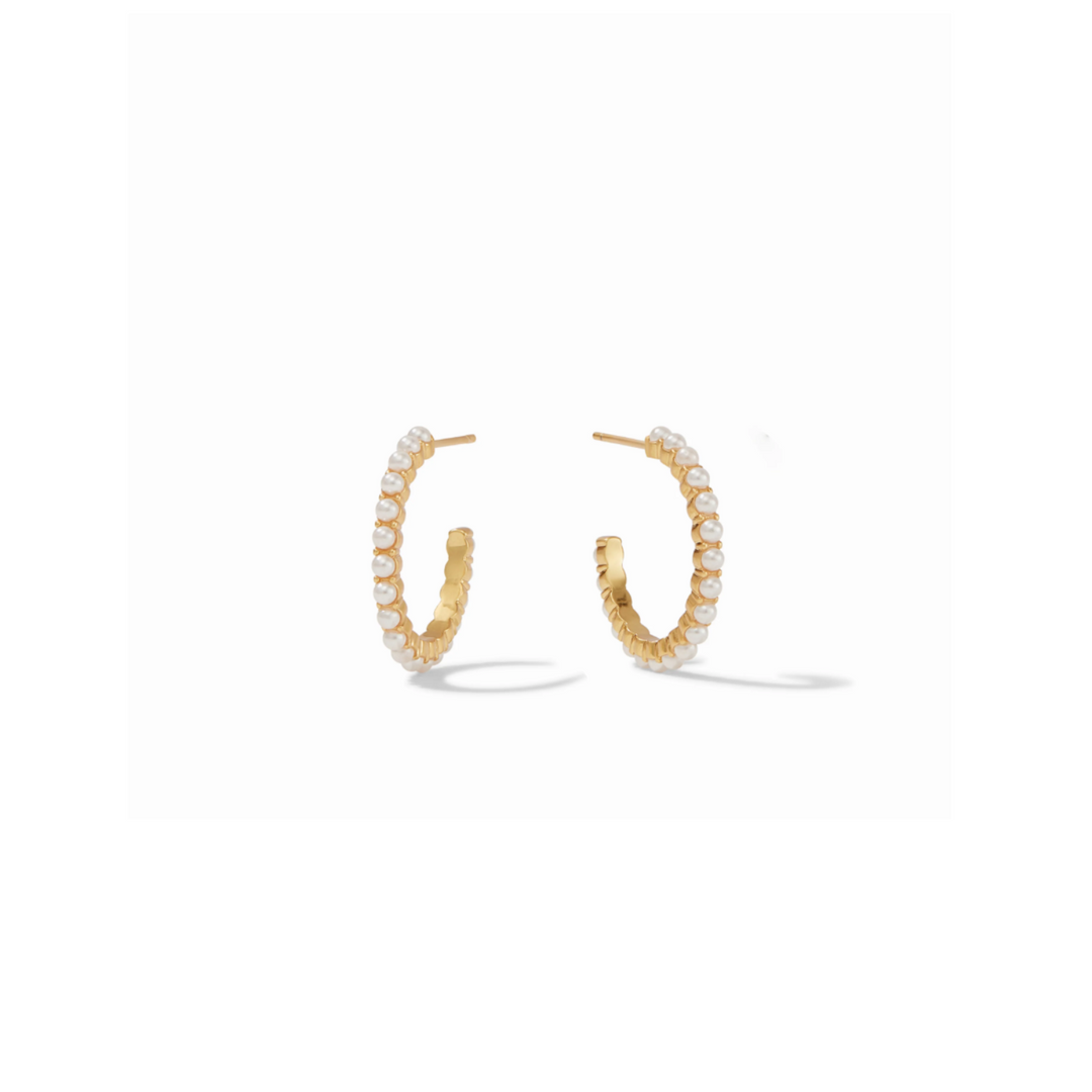 Juliet Pearl Hoops - Small