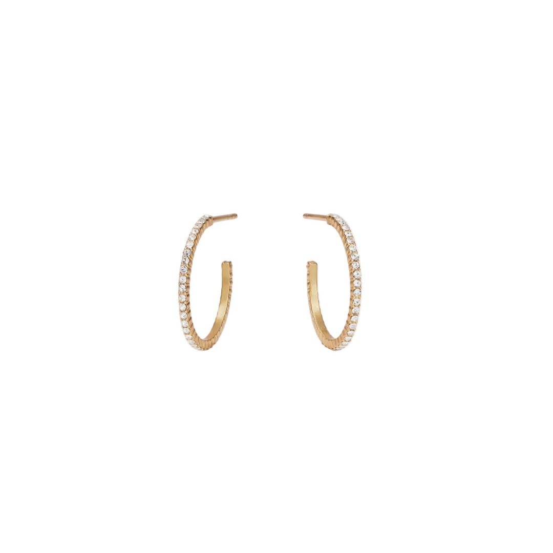 Small Windsor CZ Hoops