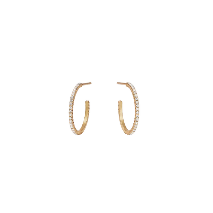 Small Windsor CZ Hoops