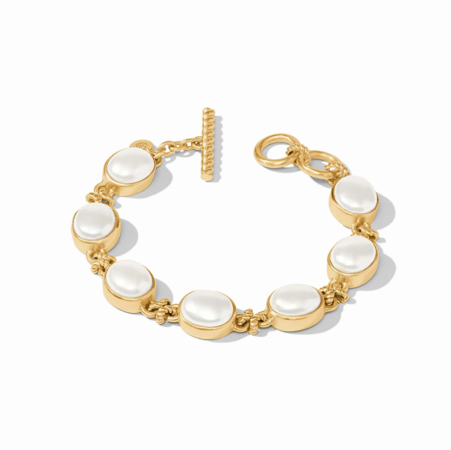 Nassau Pearl Link Bracelet