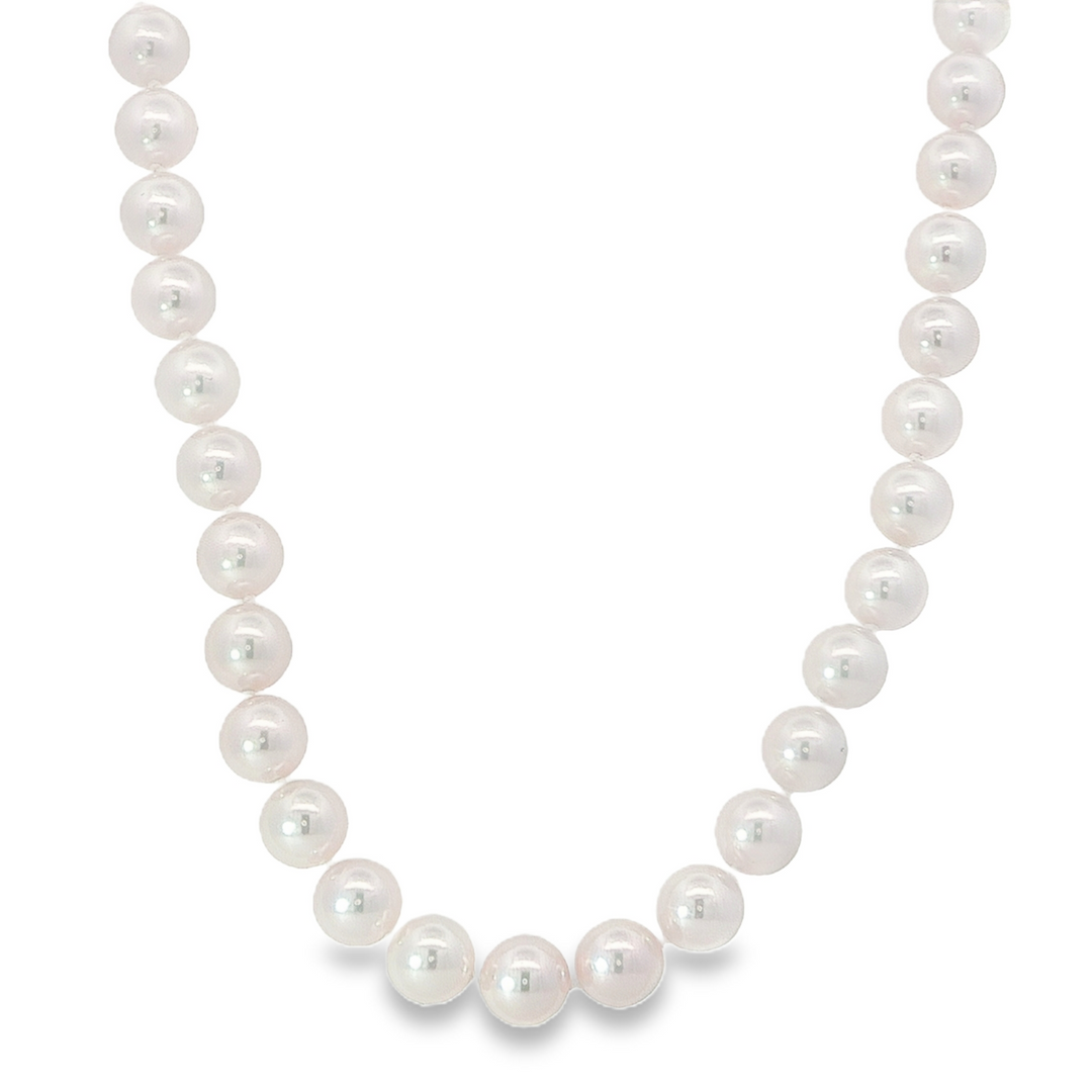 7mm x 7.5mm Japanese Akoya Cultured Pearl Necklace - 18"