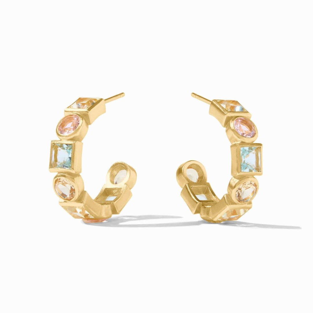 Multi Stone Jolie Hoops