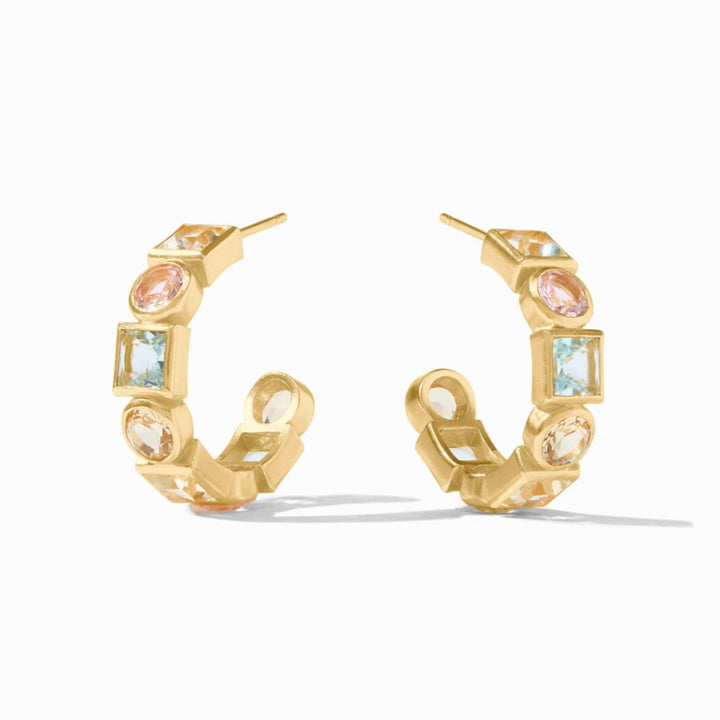 Multi Stone Jolie Hoops