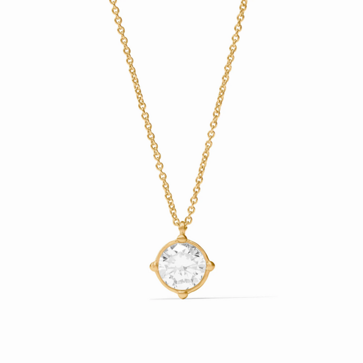 Honeybee Solitaire Necklace In Cubic Zirconia