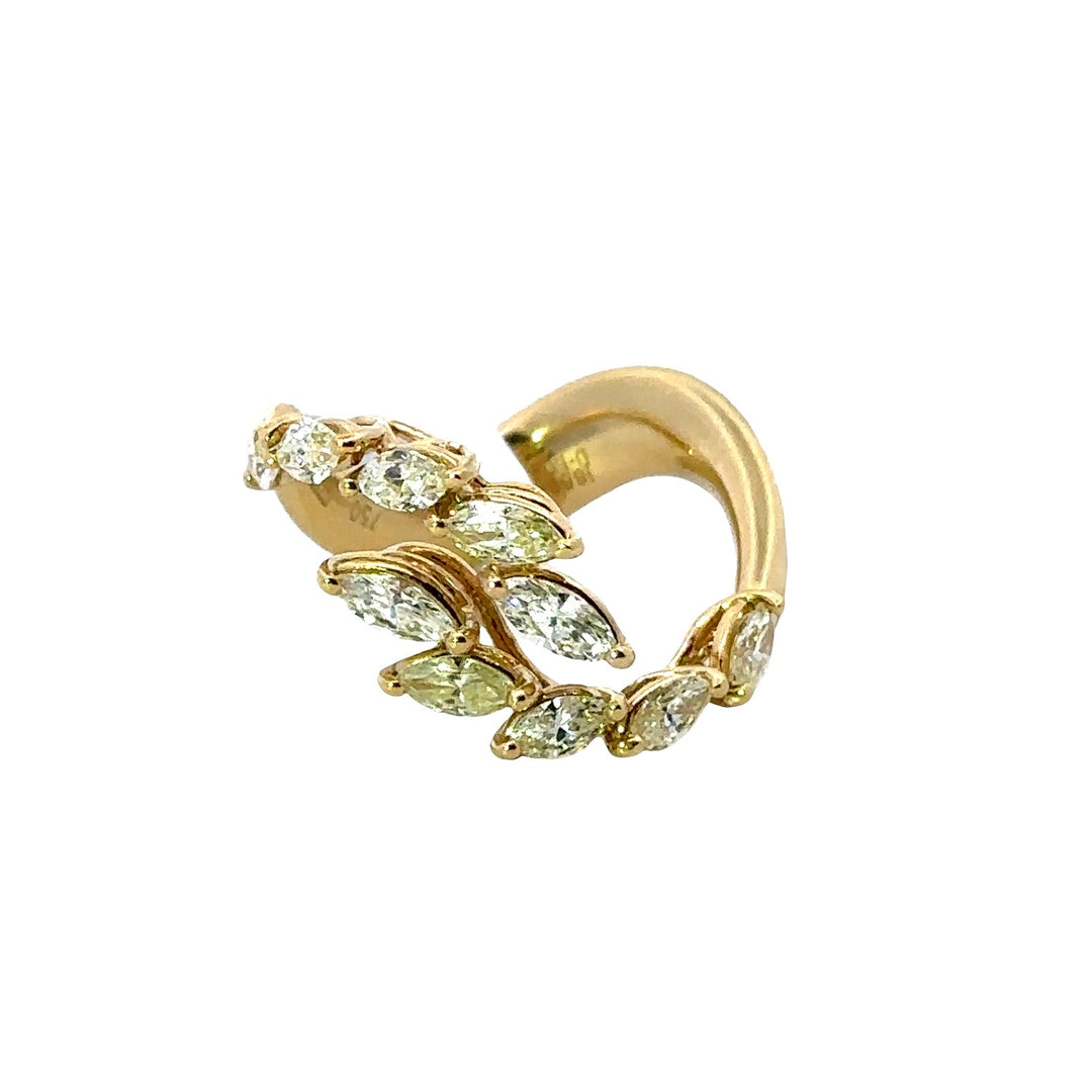 Yellow Marquise Diamond Ring