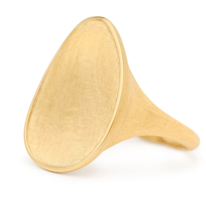 18K Yellow Gold Small Cocktail Ring - Size 7