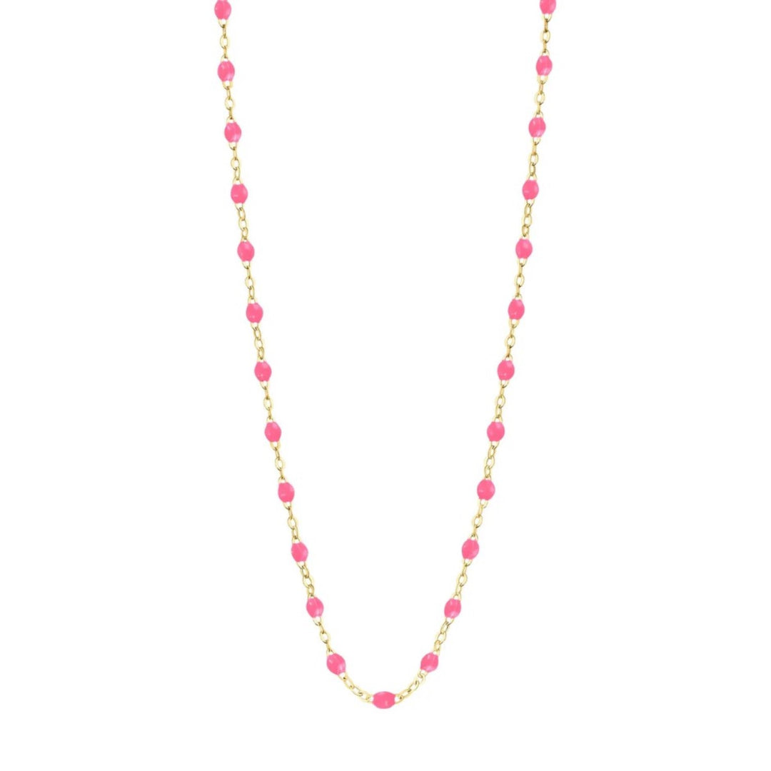 Classic Gigi Neon Pink Necklace - 16.5"