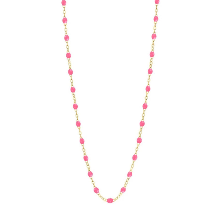 Classic Gigi Neon Pink Necklace - 16.5"