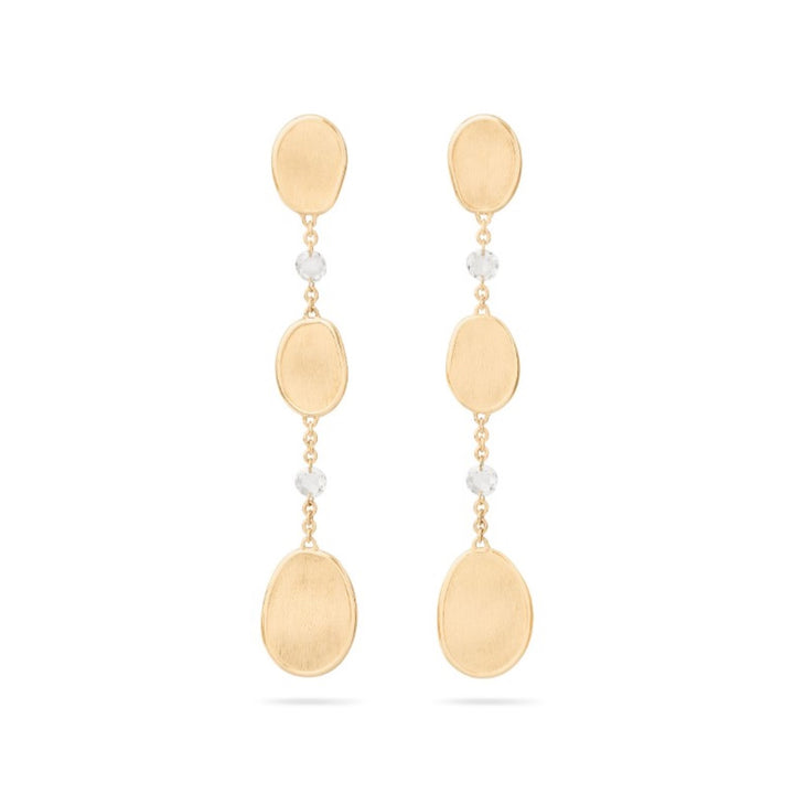 18K Yellow Gold Chandelier Earrings with Diamonds