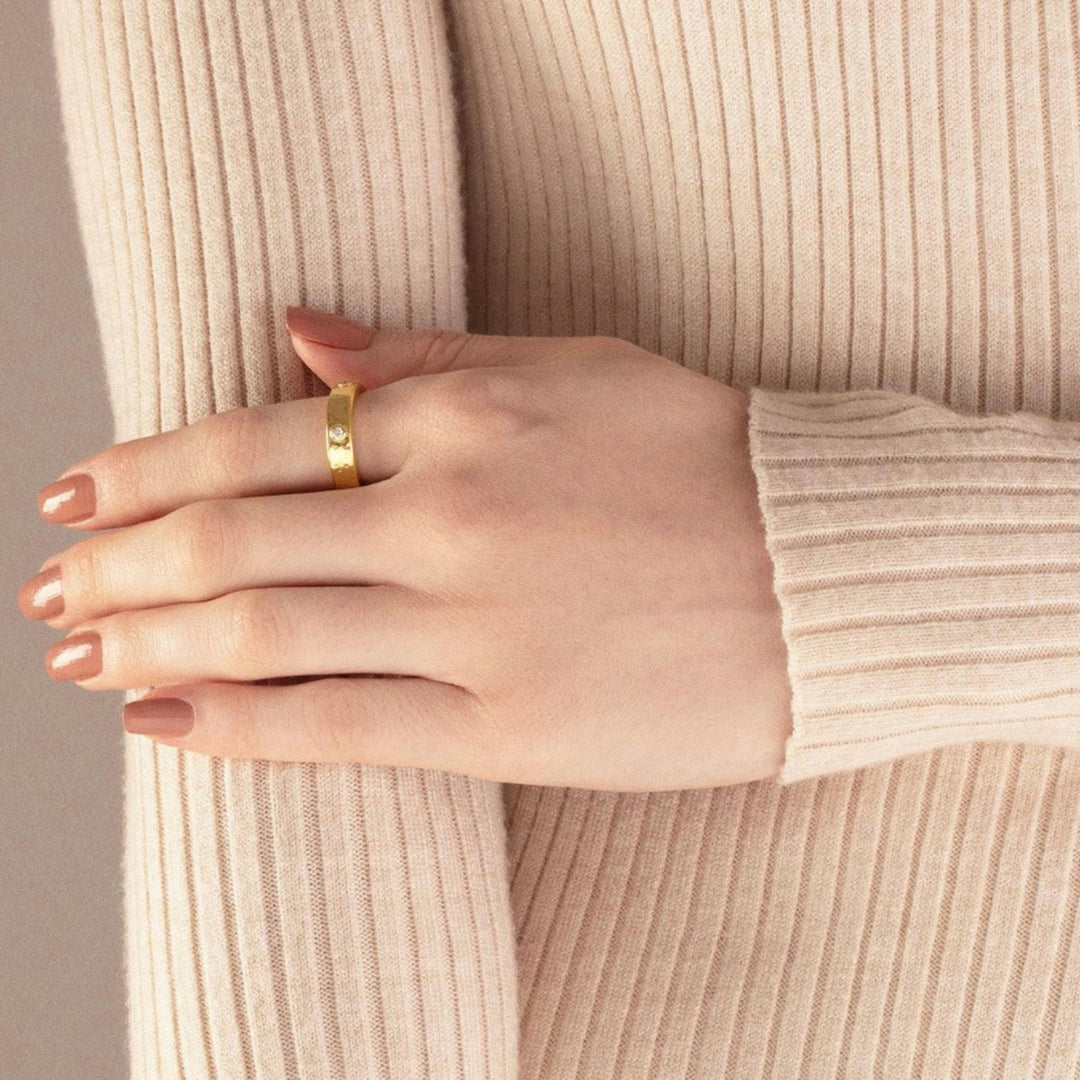 3.25mm Wide Gold Ring