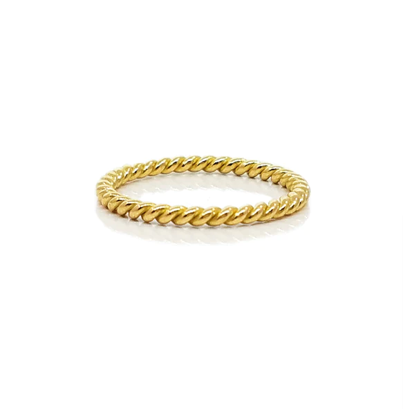 18K Yellow Gold Rope Band