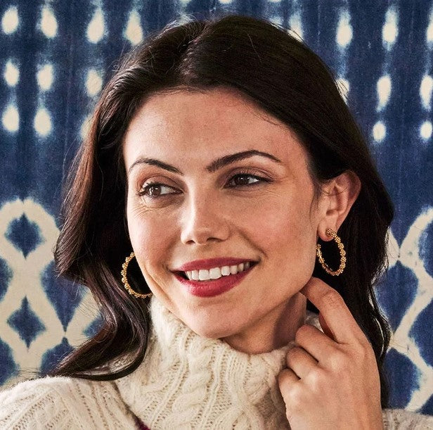 Berry Icon Medium Hoop Earrings