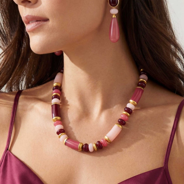 Watermelon Amalfi Statement Necklace