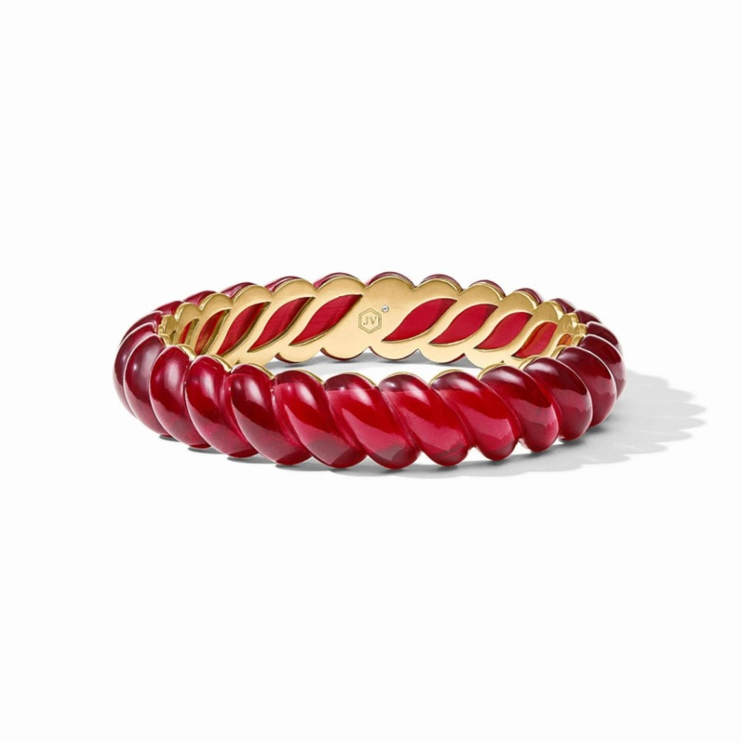 Ravello Statement Bangle In Cranberry - 8"