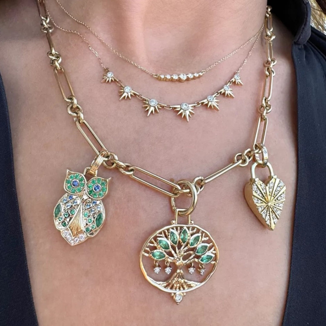 Love Explosion 7 Diamond Star Necklace