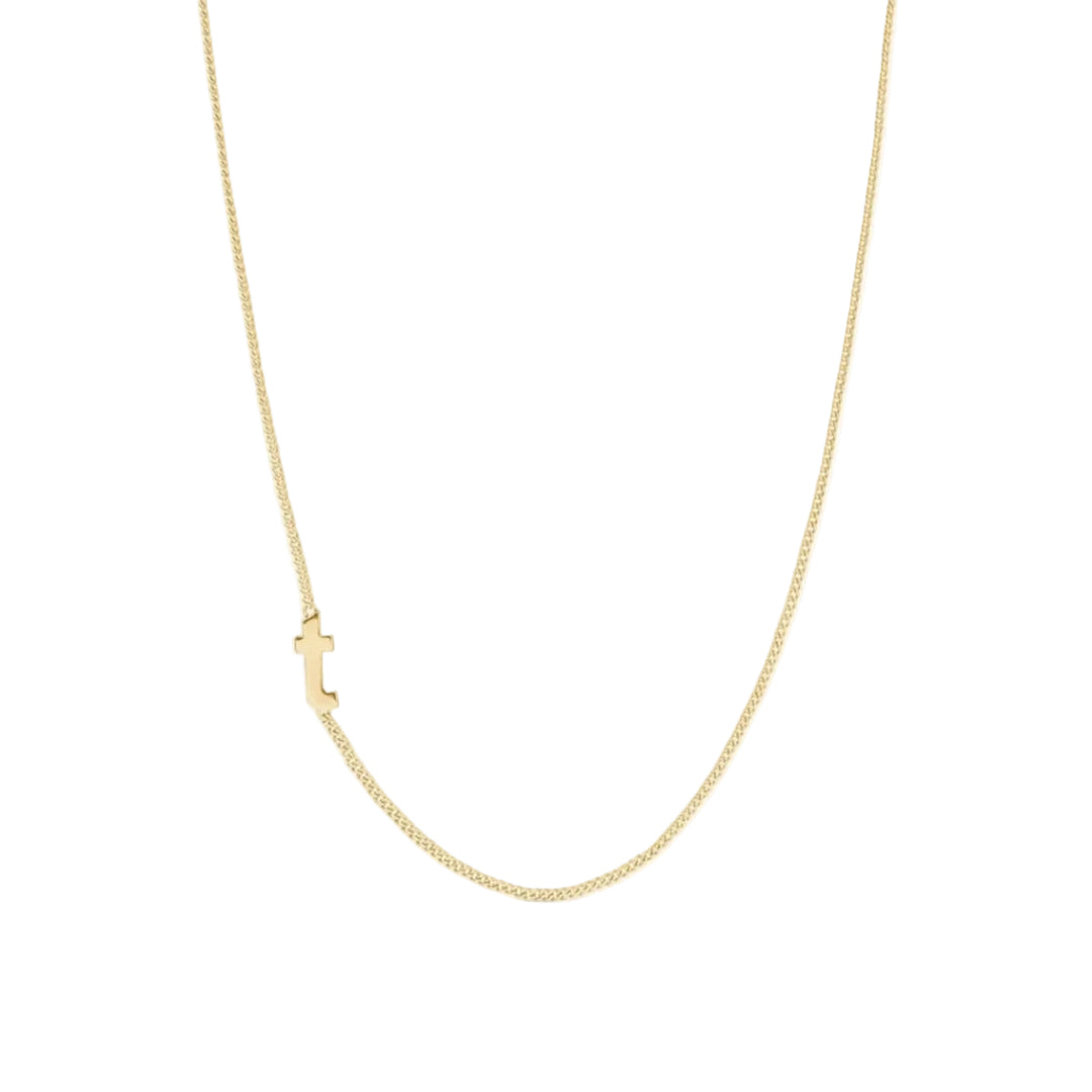 Delicate Initial Necklace - T