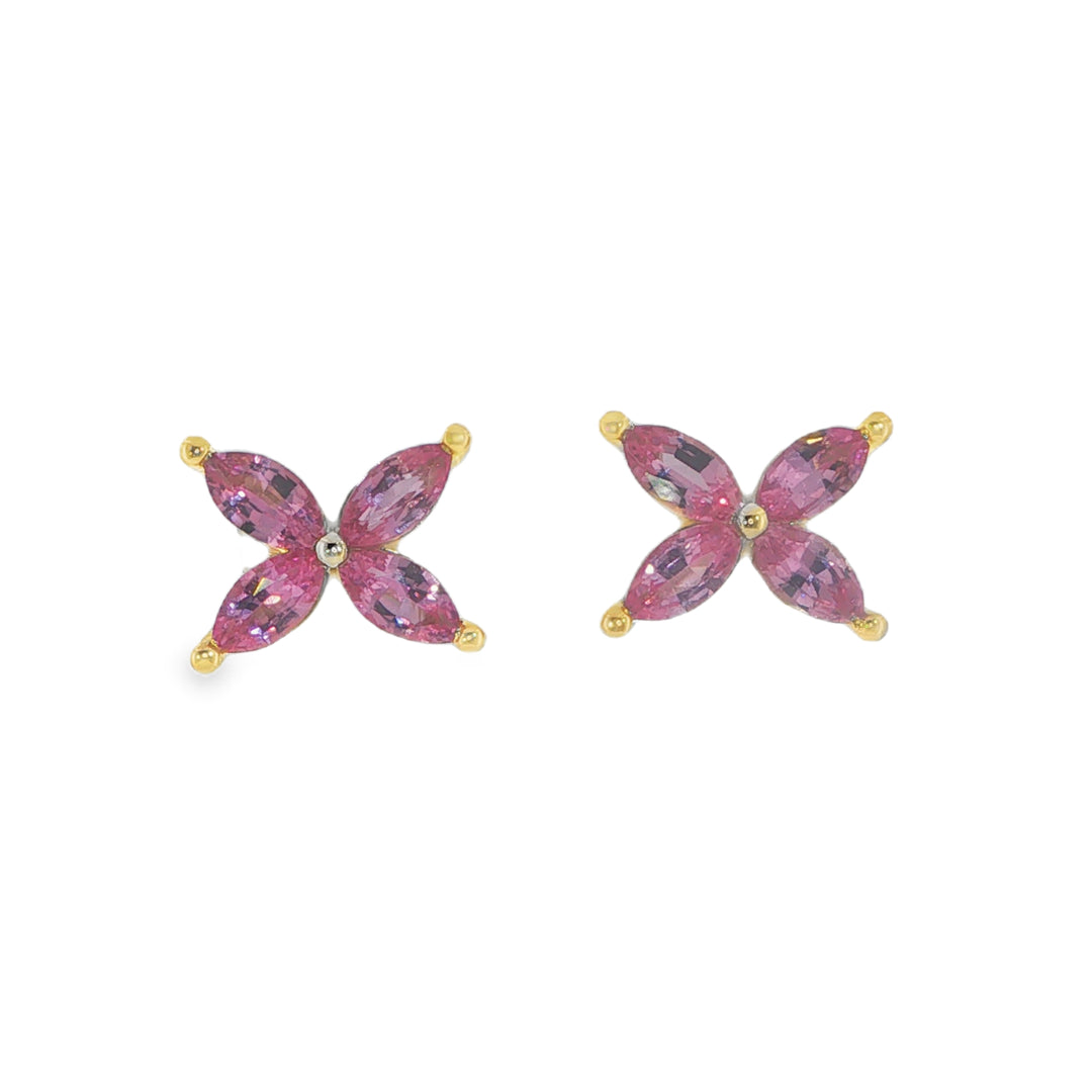 Mariposa Studs With Marquise Pink Sapphires