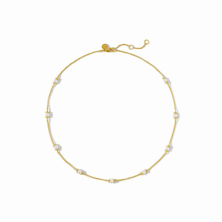 Hydra Pearl Delicate Station Necklace