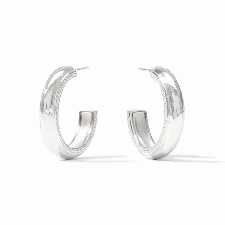 Silver Cannes Hoop - Medium