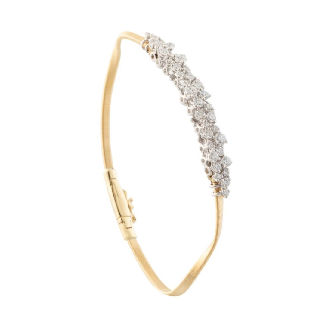 18K Marrakech Bangle With Round Diamonds