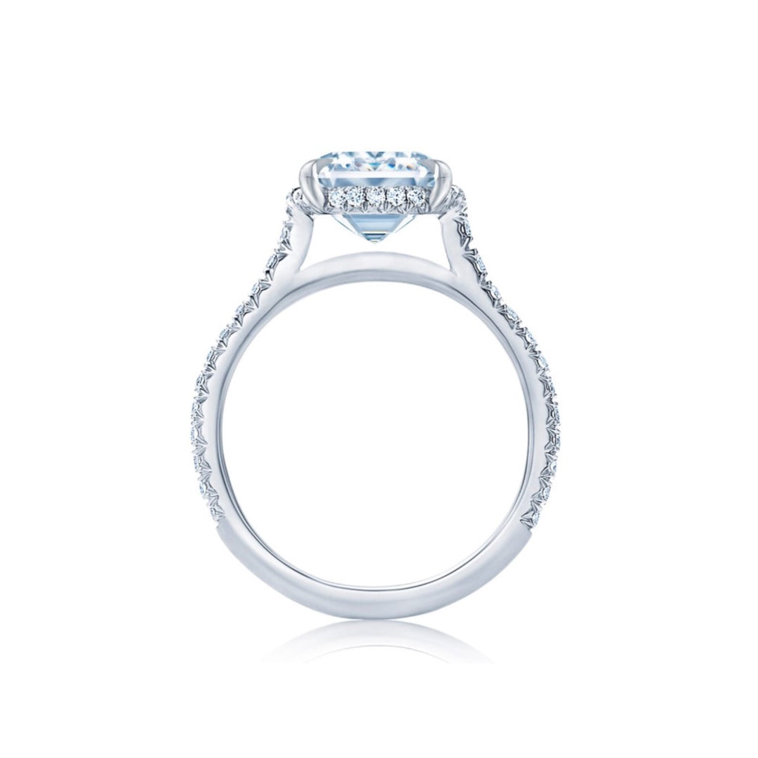 Platinum Emerald Cut 1.51ct Diamond Engagement Ring