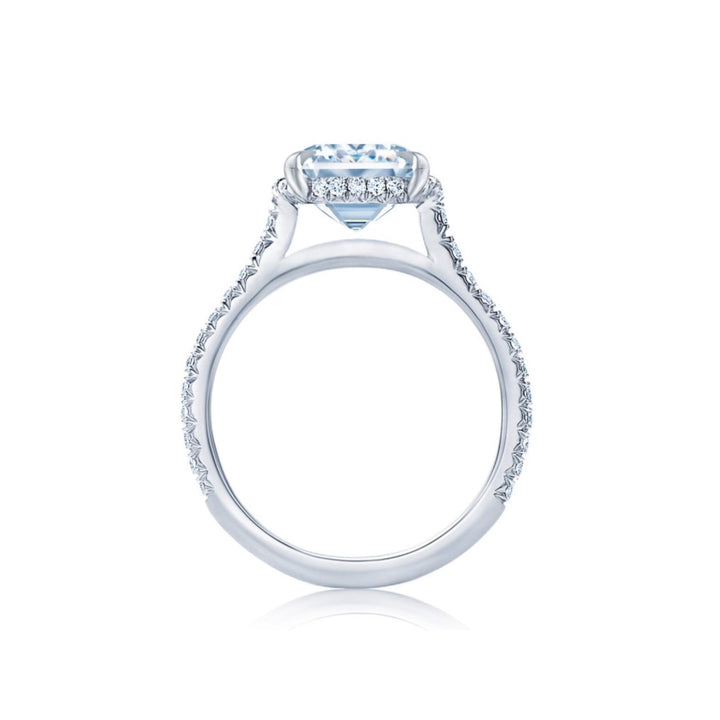 Platinum Emerald Cut 1.51ct Diamond Engagement Ring
