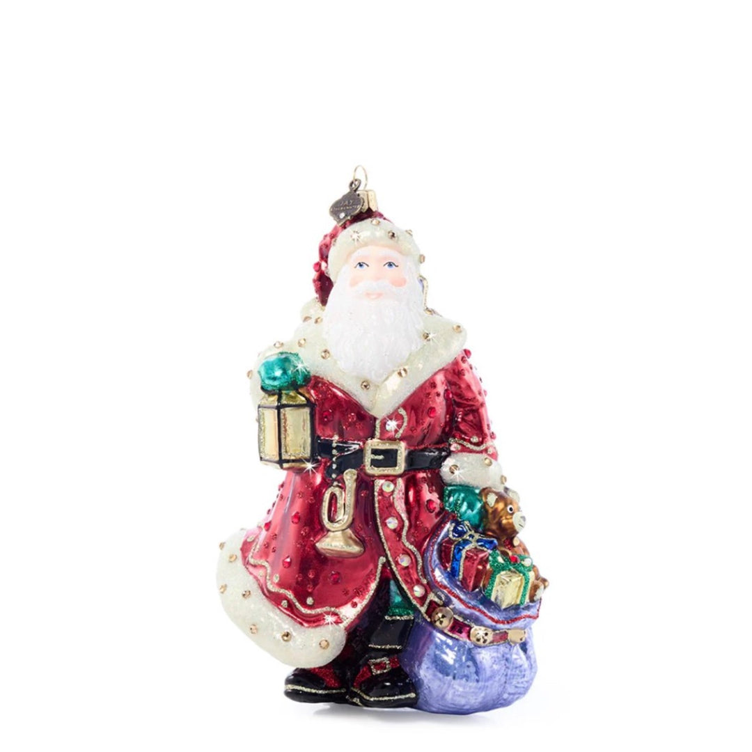 Bountiful Santa Ornament