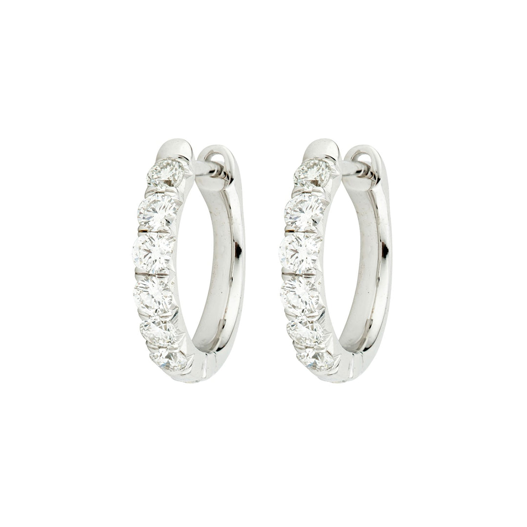 18K White Gold 0.60ct Jude Diamond Hoops