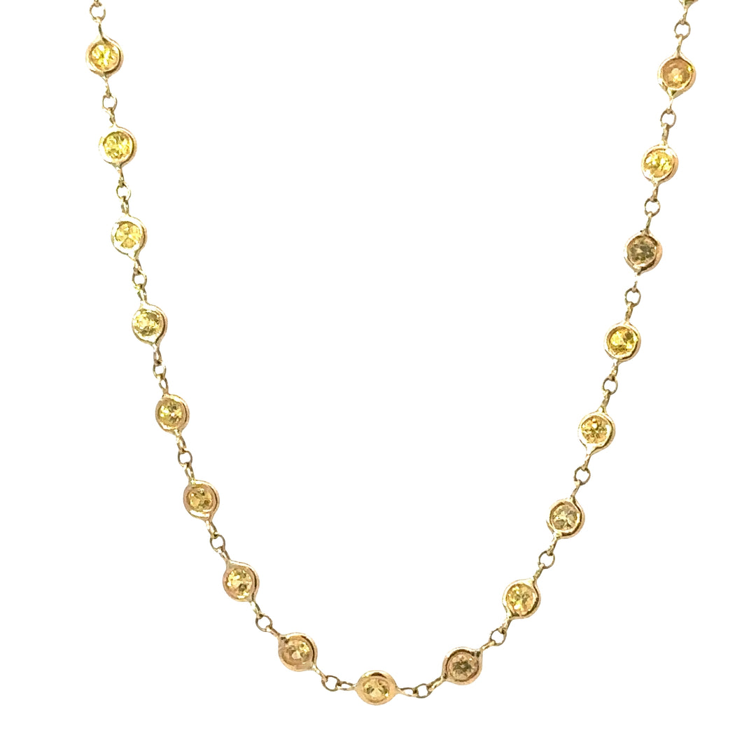Yellow Sapphire Necklace