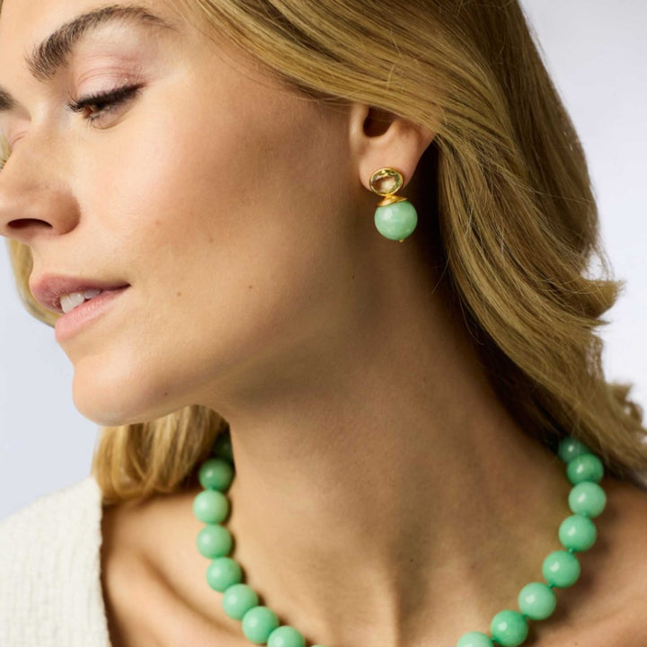 Aqua Jade Portofino Earrings